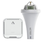 Termometro galleggiante wireless per piscina BALDR con ricevitore interno, display LCD a triplo schermo a 360 gradi e controllo remoto tramite app., B0565T