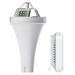 Termometro galleggiante wireless per piscina BALDR con ricevitore interno, display LCD a triplo schermo a 360 gradi e controllo remoto tramite app., B0565T