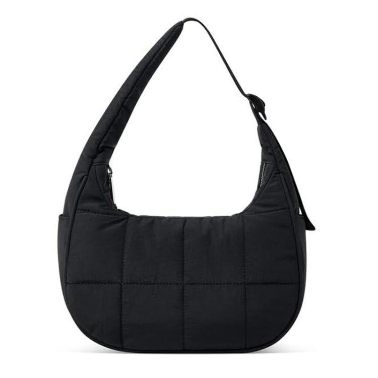Borsa a mano da donna monospalla in piuma con tracolla regolabile