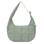Borsa a mano da donna monospalla in piuma con tracolla regolabile