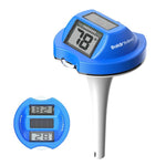 Termometro galleggiante impermeabile BALDR per piscine, vasche idromassaggio e laghetti, alimentato a energia solare, con doppio schermo antiappannamento., 0579T