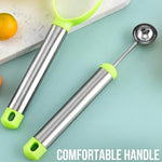 Set da 3 pezzi LsCook: set di paletta per palline di frutta e coltello da intaglio per la cucina.