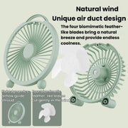 Portable Desktop Fan High-Wind Table Fan For Dormitory & Office, 4 inch Plug-in White, 4 inch Plug-in Green, 4 inch Plug-in Pink, 6 inch Rechargeable White, 6 inch Rechargeable Green, 6 inch Rechargeable Pink