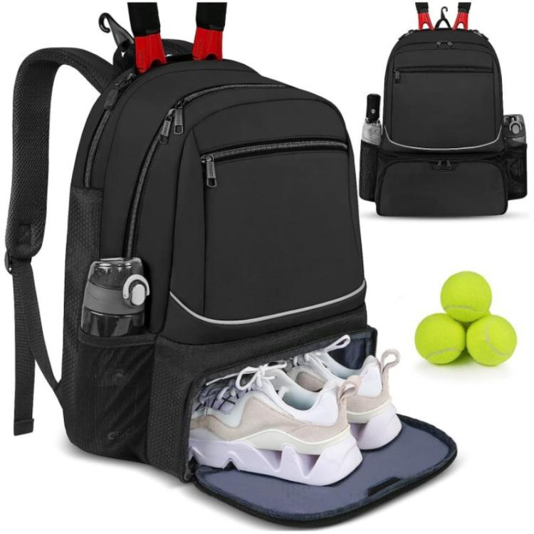 Racchette Palline sportive Borsa da viaggio a strati di grande capacità per scarpe