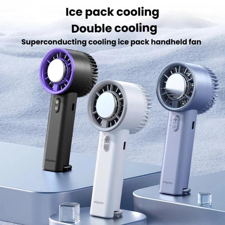 Portable Handheld Ice Cooling Fan Desktop Semiconductor Turbine High-Speed Fan