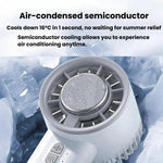 Ventilatore portatile a mano con raffreddamento a ghiaccio, ventilatore da tavolo a turbina per semiconduttori ad alta velocità