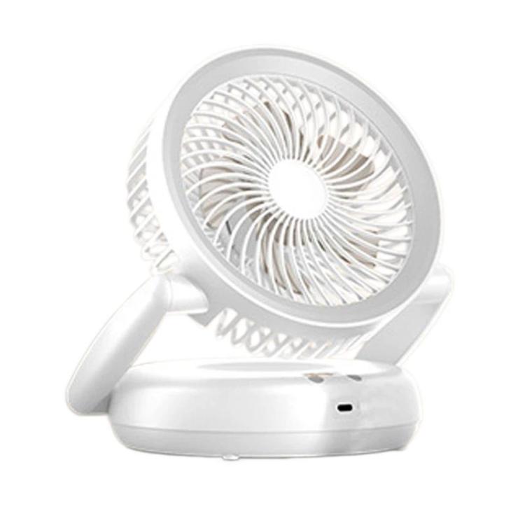 Foldable Air Circulator Fan With Battery Indicator Household Desktop & Wall-Mounted Fan With LED Light
