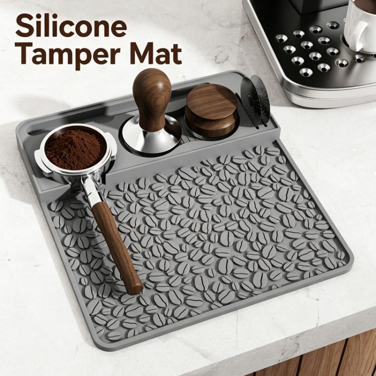 Tappetino in silicone per pressino da caffè espresso, stazione multifunzione per pressino da caffè, tappetino antiscivolo per bar espresso