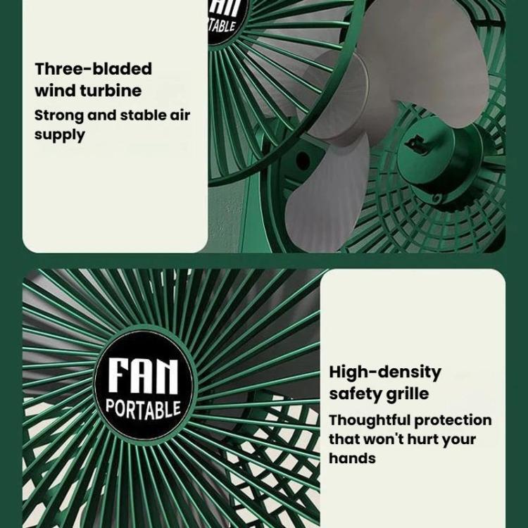 Ventilatore da tavolo da 6 pollici con 3 velocità, silenzioso, ideale per l'estate.