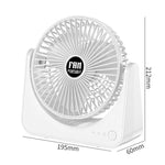 Ventilatore da tavolo da 6 pollici con 3 velocità, silenzioso, ideale per l'estate.