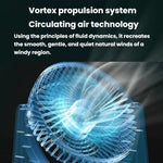 Ventilatore da tavolo da 6 pollici con 3 velocità, silenzioso, ideale per l'estate.