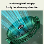 Ventilatore da tavolo da 6 pollici con 3 velocità, silenzioso, ideale per l'estate.