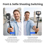 Gabbia per fotocamera aMagisn in policarbonato per DJI Action 5 Pro / 4 / 3 con supporto per riprese verticali/orizzontali a sgancio rapido, attacco a slitta e filettatura da 1/4 di pollice., Action 5 Pro /4/3 PC Cage