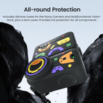 Custodia in silicone aMaginsn Fun Pattern 5 in 1 per DJI Osmo Nano, con protezione completa per l'obiettivo.