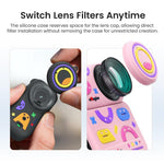 Custodia in silicone aMaginsn Fun Pattern 5 in 1 per DJI Osmo Nano, con protezione completa per l'obiettivo.