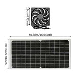 Pannello solare 15W con doppia ventola impermeabile IP65