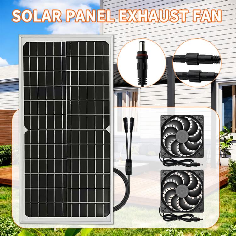 Pannello solare 15W con doppia ventola impermeabile IP65
