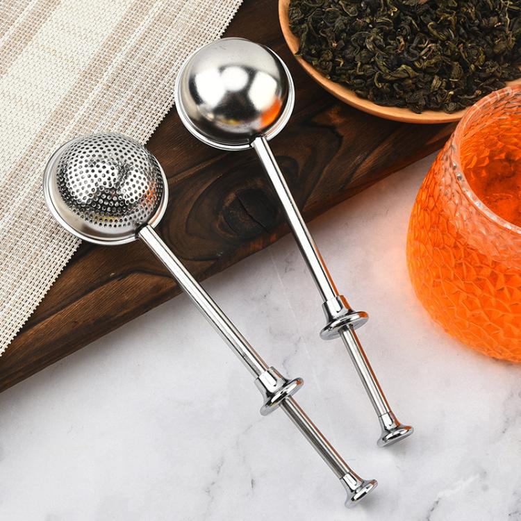 Infusore per tè rotondo telescopico in acciaio inox 304, LsCook Half-hole, LsCook Full-hole