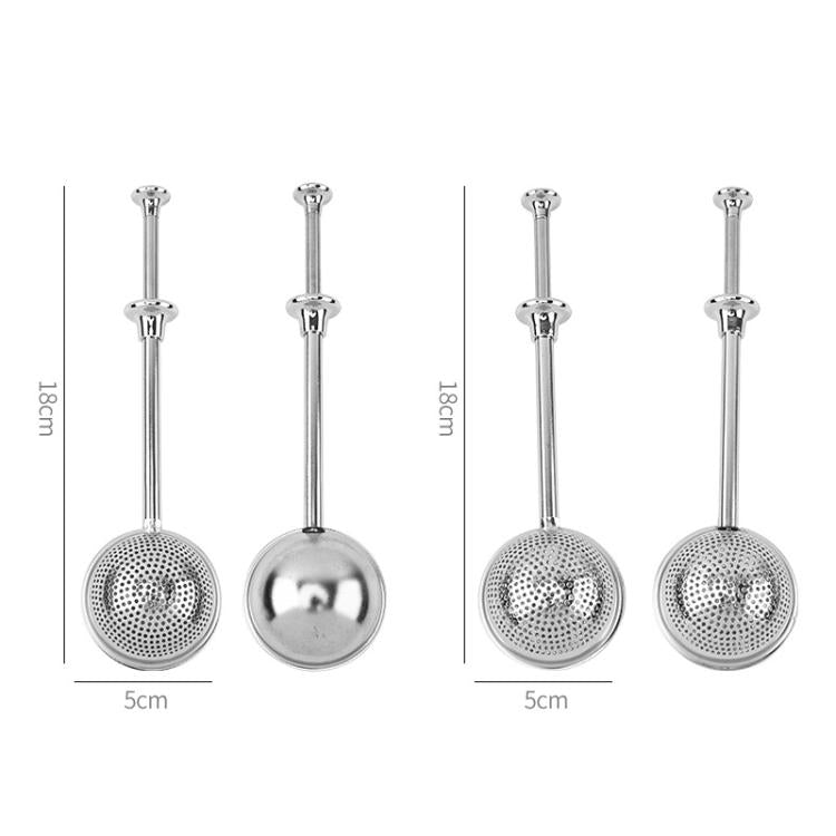 Infusore per tè rotondo telescopico in acciaio inox 304, LsCook Half-hole, LsCook Full-hole