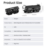Adattatore a sgancio rapido magnetico in metallo aMagisn 2.0 con blocco per DJI Osmo 360/ Action 5 Pro/4/3, For DJI Osmo 360/ Action 5 Pro/4/3