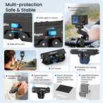 Adattatore a sgancio rapido magnetico in metallo aMagisn 2.0 con blocco per DJI Osmo 360/ Action 5 Pro/4/3, For DJI Osmo 360/ Action 5 Pro/4/3