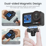 Adattatore a sgancio rapido magnetico in metallo aMagisn 2.0 con blocco per DJI Osmo 360/ Action 5 Pro/4/3, For DJI Osmo 360/ Action 5 Pro/4/3