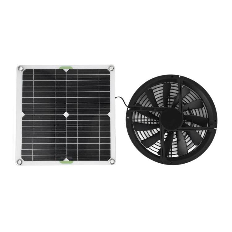Ventilatore a pannello solare monocristallino per serre, cucine e pollai.