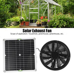 Ventilatore a pannello solare monocristallino per serre, cucine e pollai.