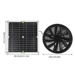 Ventilatore a pannello solare monocristallino per serre, cucine e pollai.