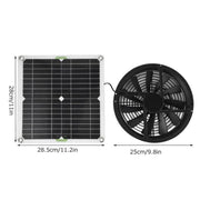 Single Crystal Solar Panel Fan For Greenhouses, Kitchens, Chicken Coops