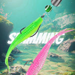 Set di ami per esche morbide Crankbait Split Soft Lure, HENGJIA 60pcs /Box, HENGJIA 65pcs /Box