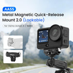 Adattatore con blocco per montaggio rapido magnetico in metallo aMaginsn 2.0 per DJI Osmo Action 6 / Nano aMagins, For DJI Osmo Action 6 / Nano