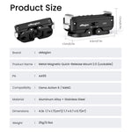 Adattatore con blocco per montaggio rapido magnetico in metallo aMaginsn 2.0 per DJI Osmo Action 6 / Nano aMagins, For DJI Osmo Action 6 / Nano