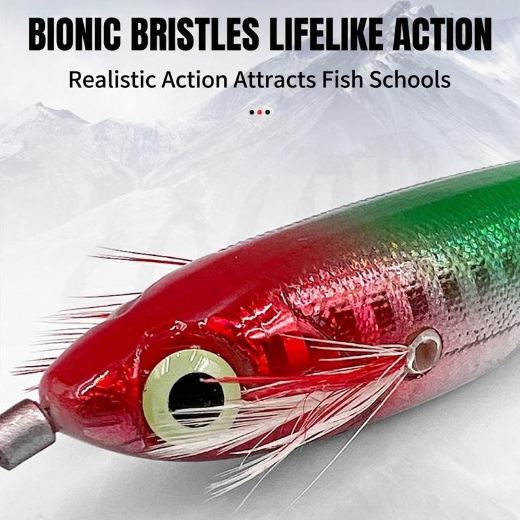 Esca artificiale luminosa a forma di gamberetto e calamaro, polpo fluorescente per la pesca in acqua salata, HENGJIA 14pcs /Box