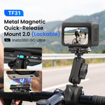 Adattatore bloccabile a sgancio rapido magnetico in metallo aMaginsn 2.0 per Insta360 GO Ultra., For Insta360 GO Ultra