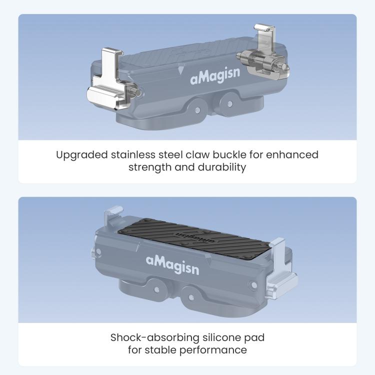 Adattatore bloccabile a sgancio rapido magnetico in metallo aMaginsn 2.0 per Insta360 GO Ultra., For Insta360 GO Ultra