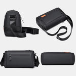 WEIXIER WD5624 Borsa a tracolla piccola da uomo, leggera, con design multi-tasche, impermeabile e antigraffio.