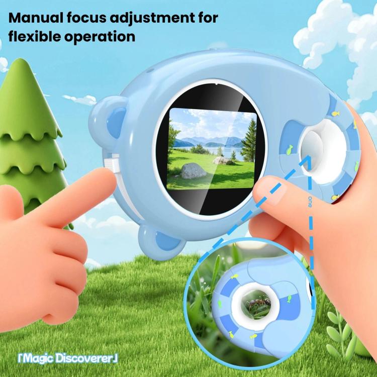 HM020H Microscopio digitale portatile HD per bambini, lente d'ingrandimento elettronica, giocattolo scientifico