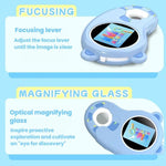 HM020H Microscopio digitale portatile HD per bambini, lente d'ingrandimento elettronica, giocattolo scientifico