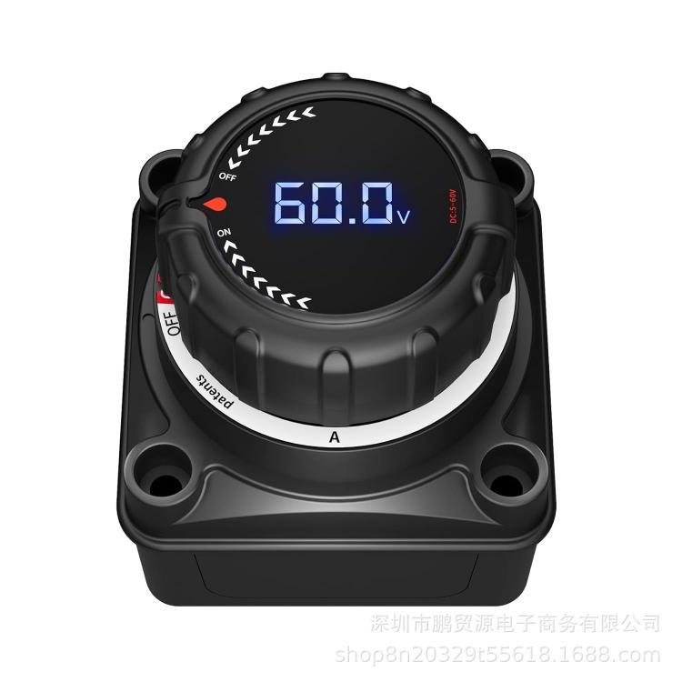 Interruttore digitale con display per batterie 5-60V