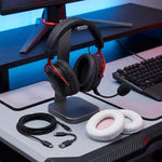 Cuscinetti auricolari di ricambio in similpelle per cuffie da gaming HyperX Cloud III.