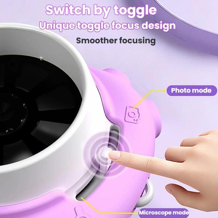 Microscopio elettronico per bambini HM020i con funzione foto e video, ideale per esplorare l'esterno. Lente d'ingrandimento elettronica.