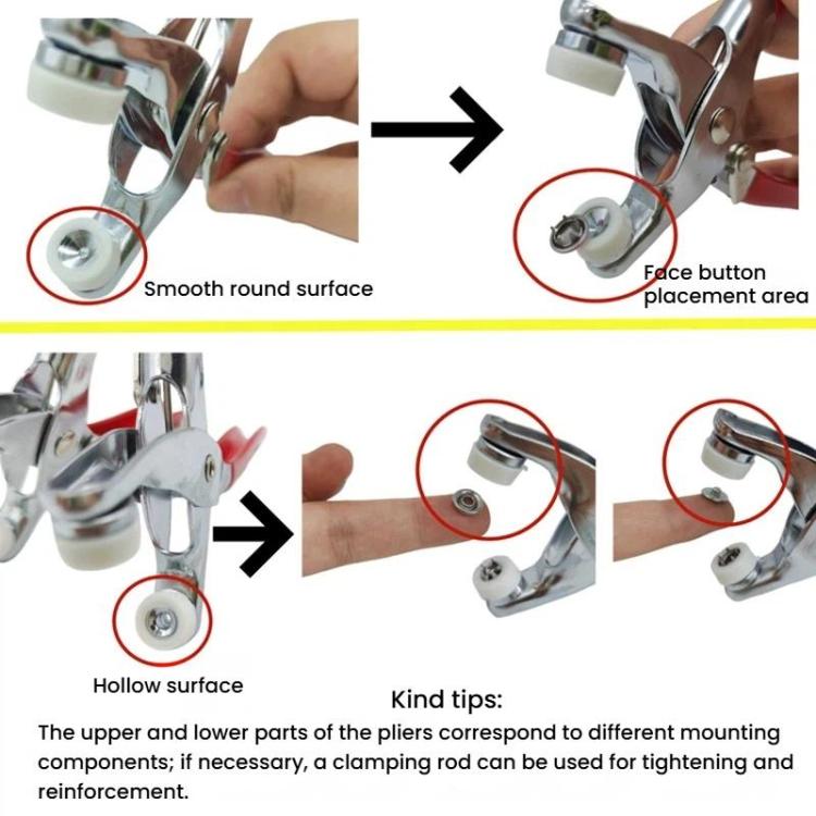 Set di bottoni a pressione in metallo a 5 griffe, bottoni a pressione colorati per abbigliamento, 100 Hollow + Pliers, 100 Solid + Pliers, 200 Solid + Pliers, 200 Solid + Pliers + Power Rod + Rubber Ring