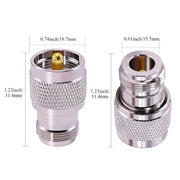 Radio Frequency Coaxial Connector, UHF Male To N Female