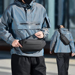 WEIXIER Y9581 Borsa a tracolla da uomo impermeabile, marsupio, borsa a spalla, borsa da petto