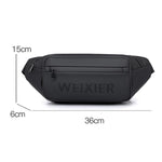 WEIXIER Y9581 Borsa a tracolla da uomo impermeabile, marsupio, borsa a spalla, borsa da petto
