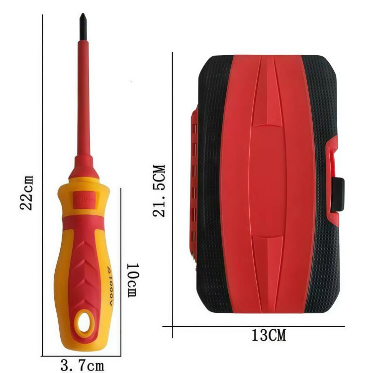 Set di 13 cacciaviti isolati resistenti all'alta tensione, strumenti per elettricisti