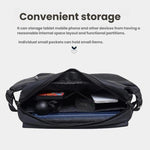 WEIXIER Borsa a tracolla capiente da uomo, resistente all'acqua, con tasche multiple e tracolla per bagagli.