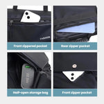 WEIXIER Borsa a tracolla capiente da uomo, resistente all'acqua, con tasche multiple e tracolla per bagagli.