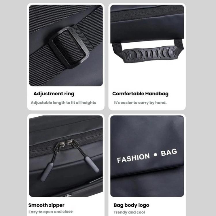 WEIXIER Borsa a tracolla capiente da uomo, resistente all'acqua, con tasche multiple e tracolla per bagagli.